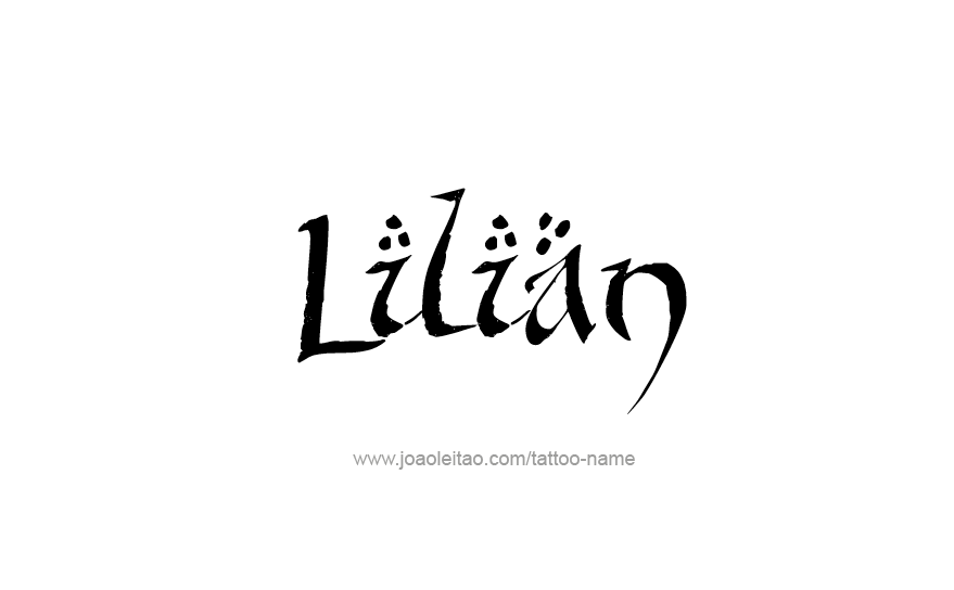 Tattoo Design Name Lilian   