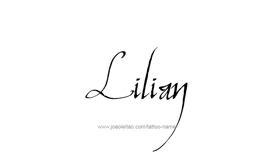 Tattoo Design Name Lilian   