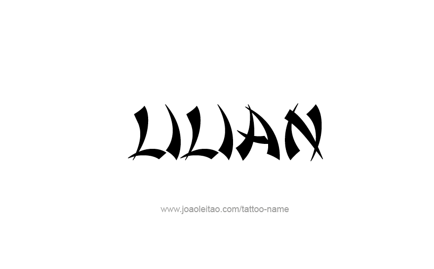 Tattoo Design Name Lilian