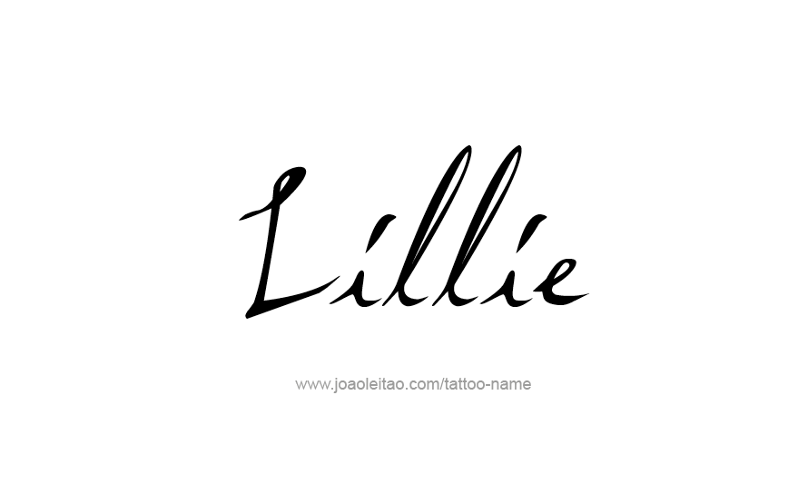 Tattoo Design Name Lillie   