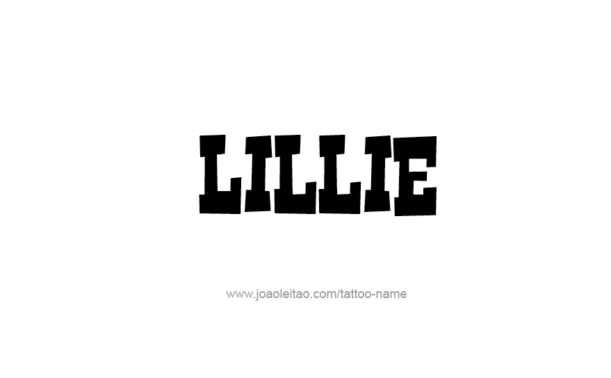 Tattoo Design Name Lillie   