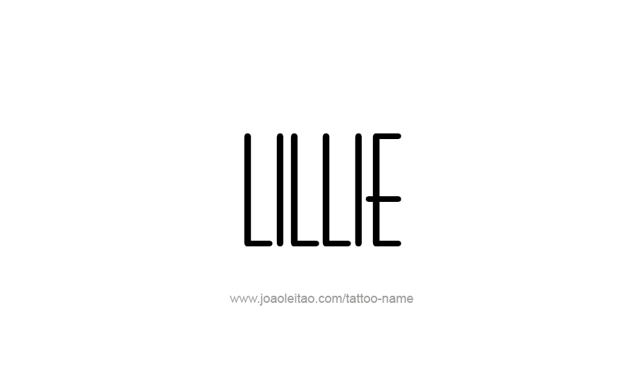 Tattoo Design Name Lillie   