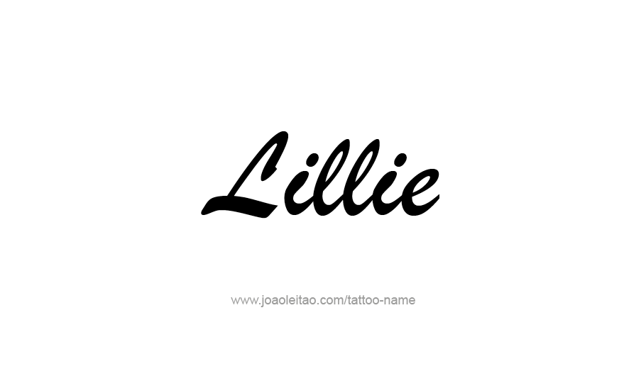 Tattoo Design Name Lillie   