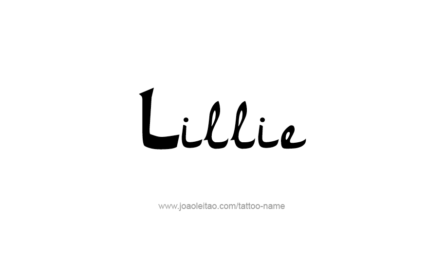 Tattoo Design Name Lillie   