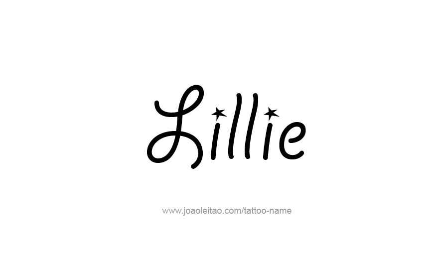 Tattoo Design Name Lillie   