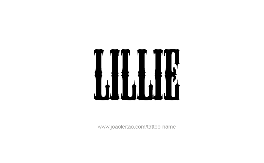 Tattoo Design Name Lillie   