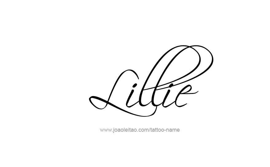 Tattoo Design Name Lillie   