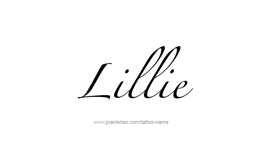 Tattoo Design Name Lillie   