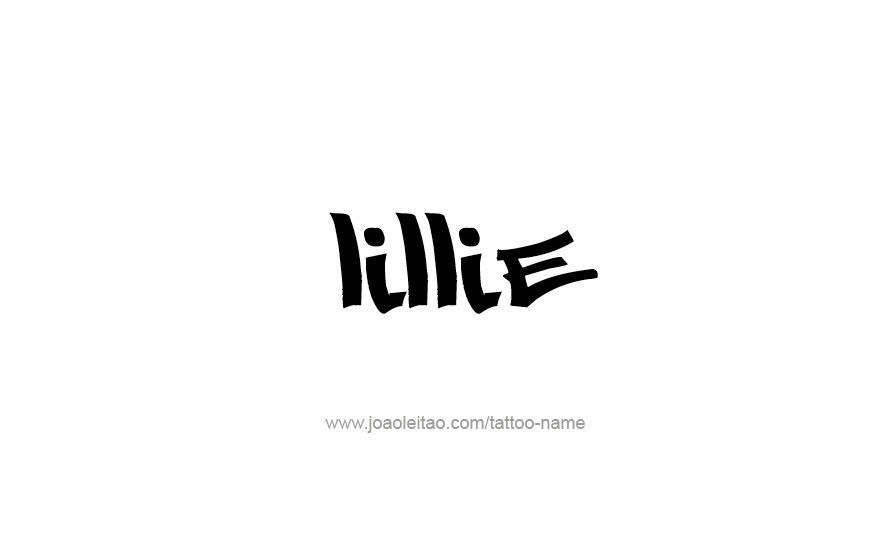 Tattoo Design Name Lillie   