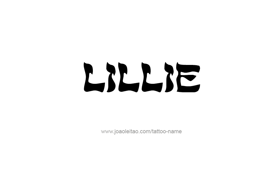 Tattoo Design Name Lillie   