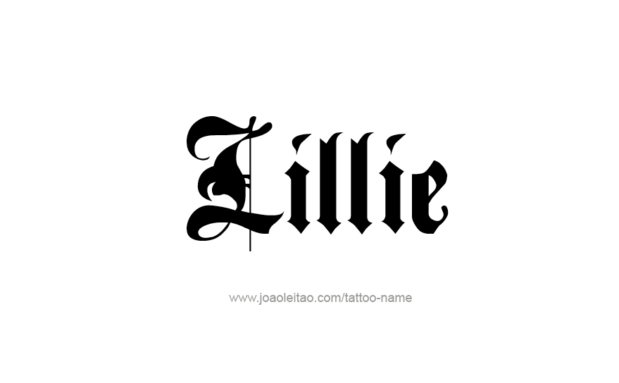 Tattoo Design Name Lillie   