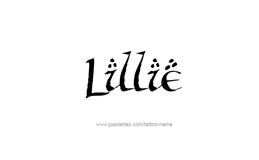 Tattoo Design Name Lillie   