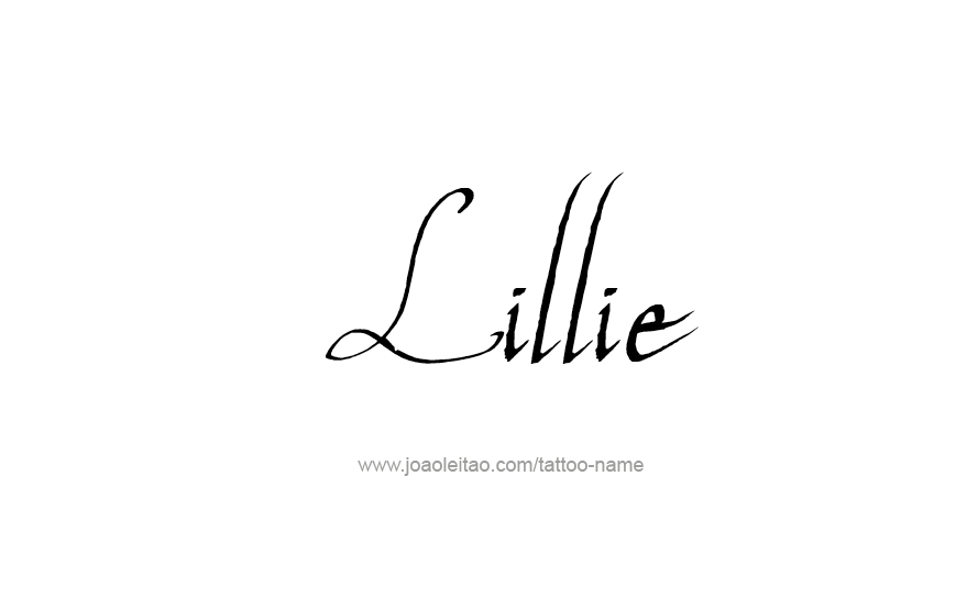 Tattoo Design Name Lillie   