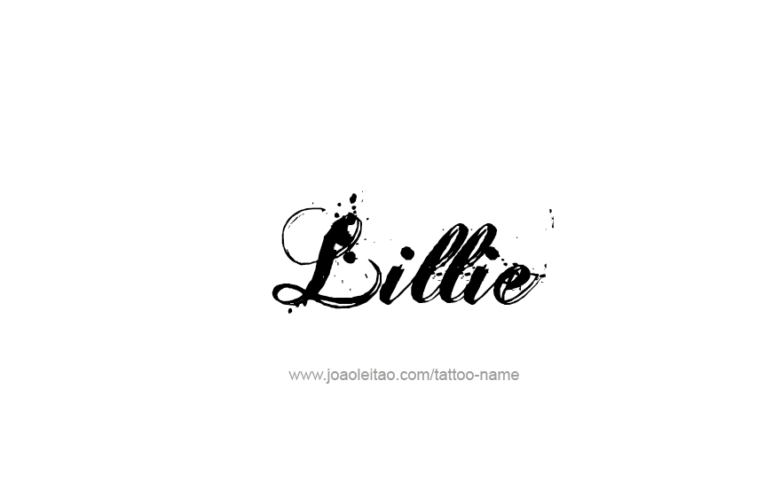 Tattoo Design Name Lillie   