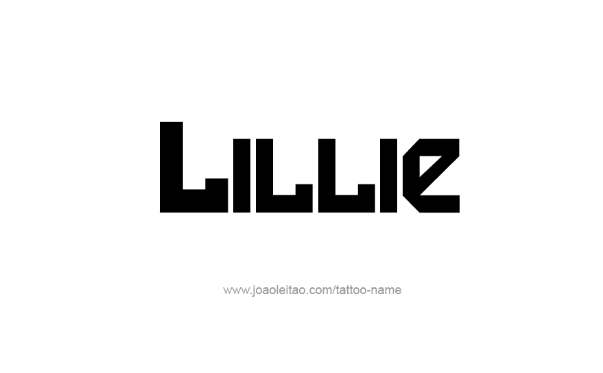 Tattoo Design Name Lillie   