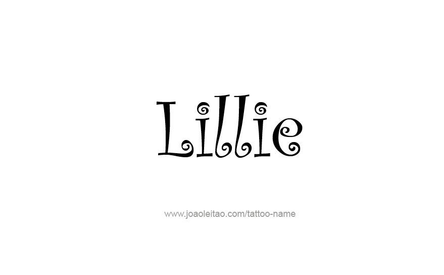 Tattoo Design Name Lillie   