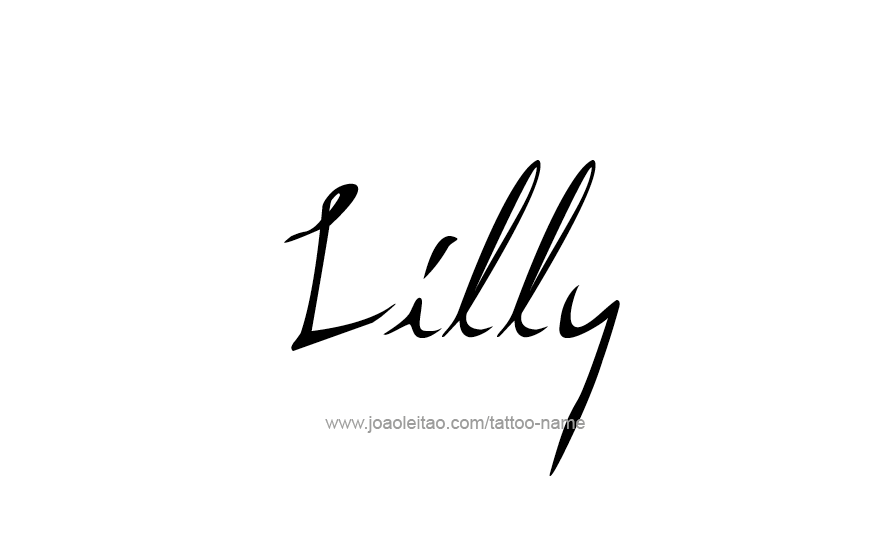 Tattoo Design Name Lilly   