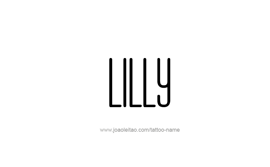 Tattoo Design Name Lilly   