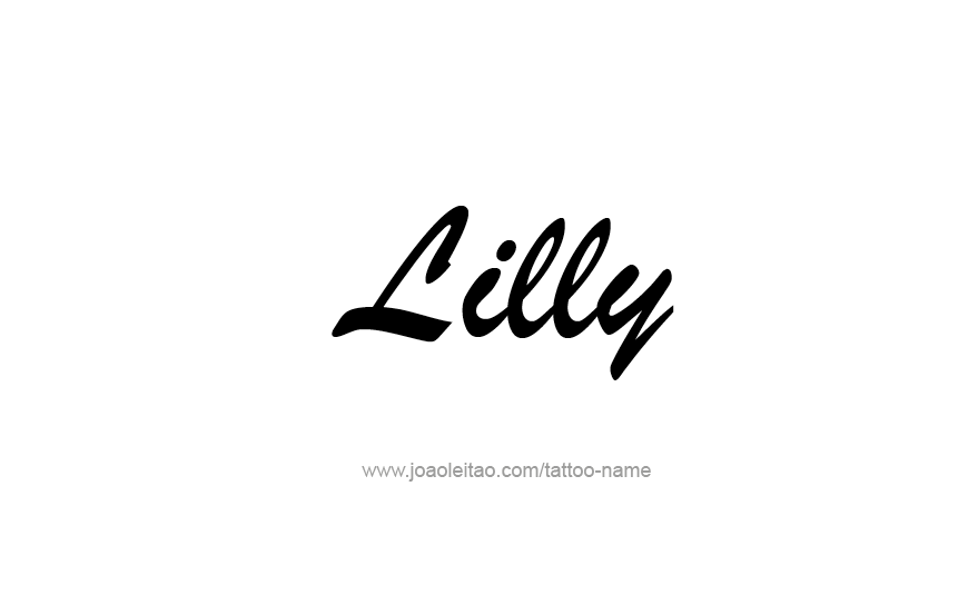 Tattoo Design Name Lilly   