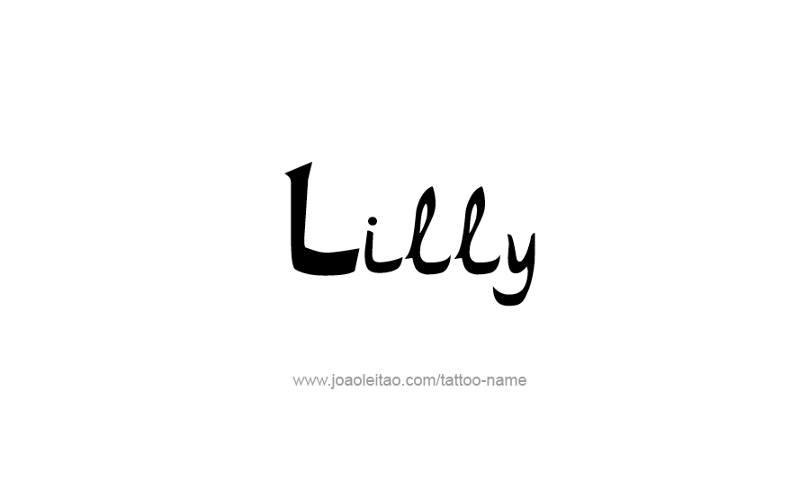 Tattoo Design Name Lilly   