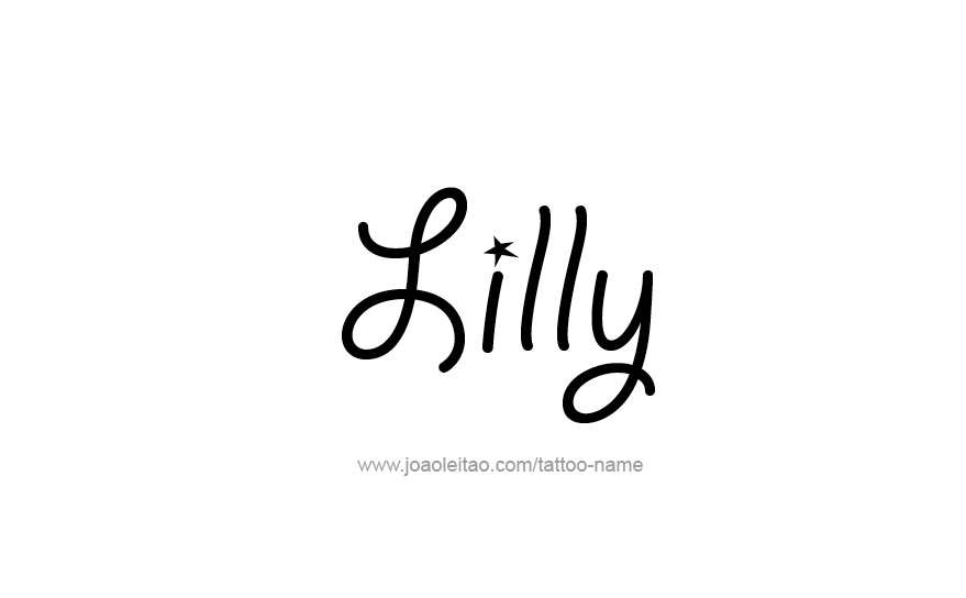 Tattoo Design Name Lilly   