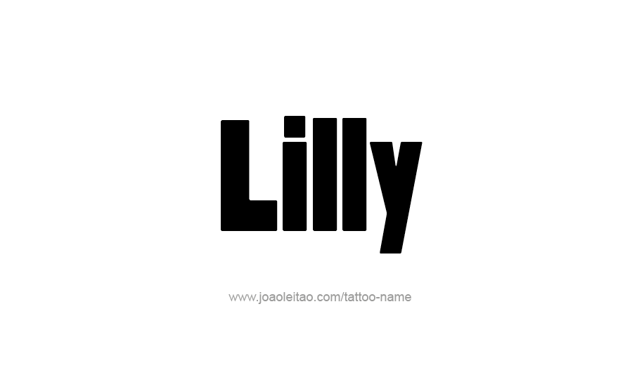 Tattoo Design Name Lilly   