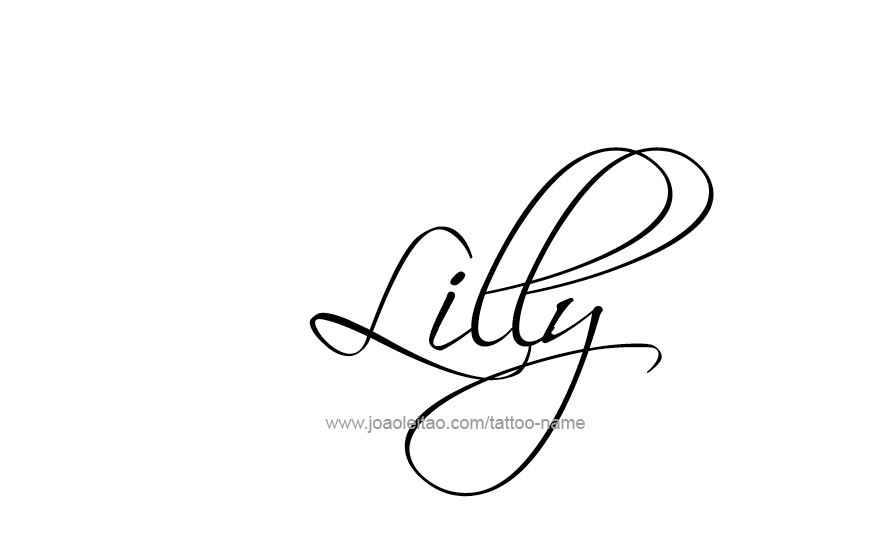 Tattoo Design Name Lilly   