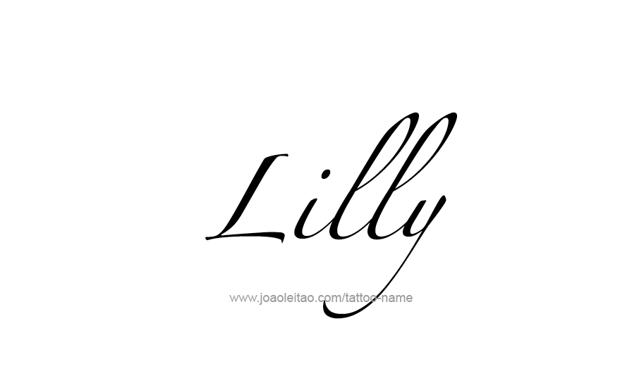 Tattoo Design Name Lilly   