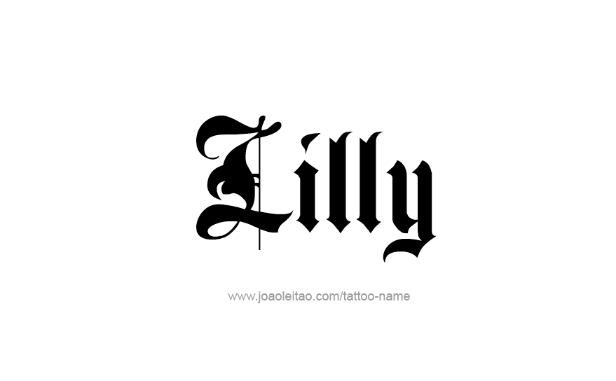 Tattoo Design Name Lilly   