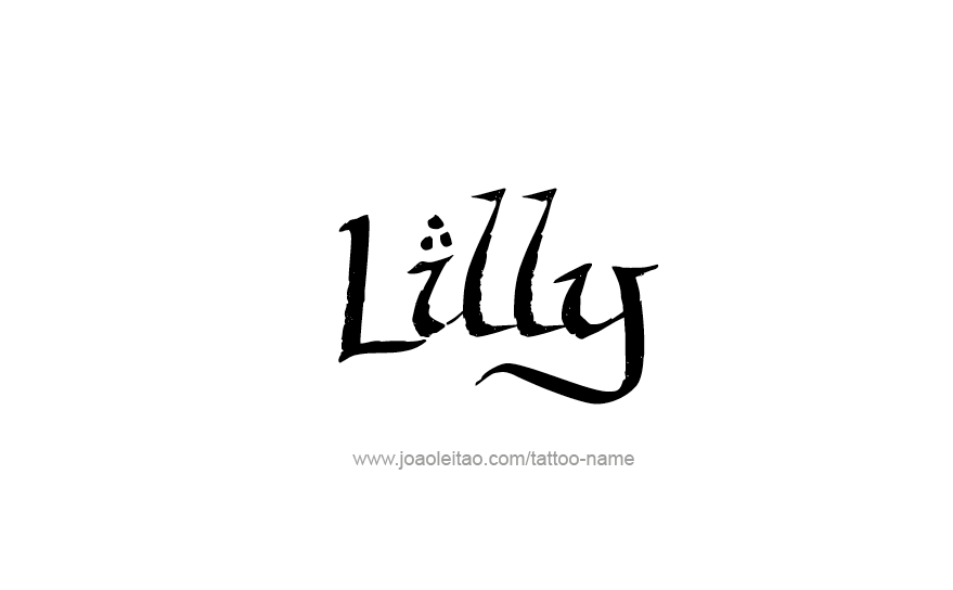 Tattoo Design Name Lilly   