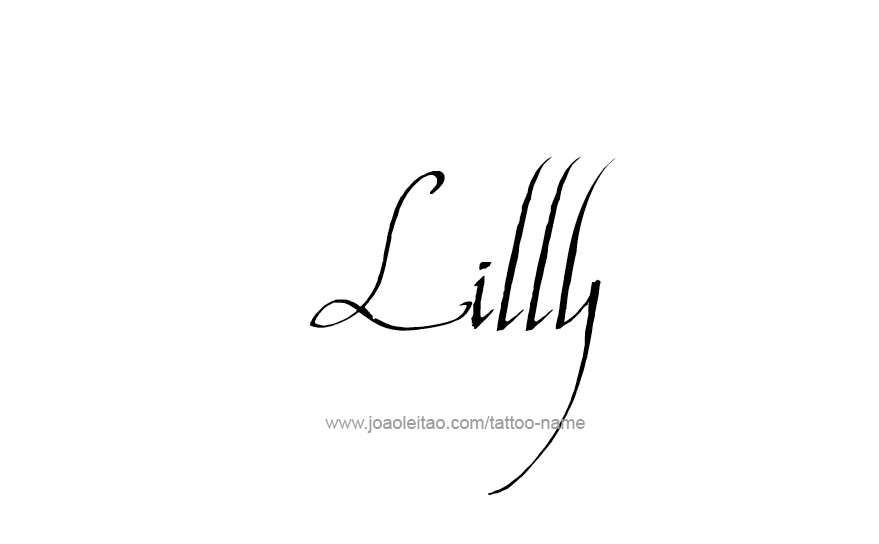 Tattoo Design Name Lilly   