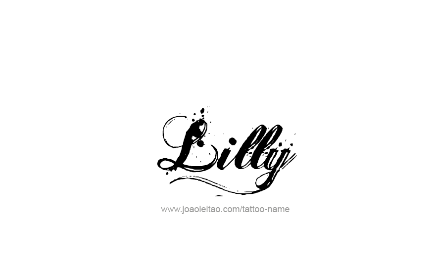 Tattoo Design Name Lilly   