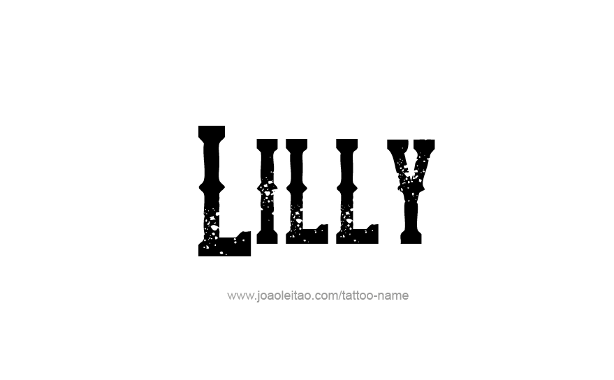 Tattoo Design Name Lilly   