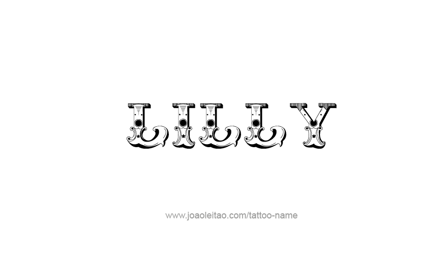 Tattoo Design Name Lilly   