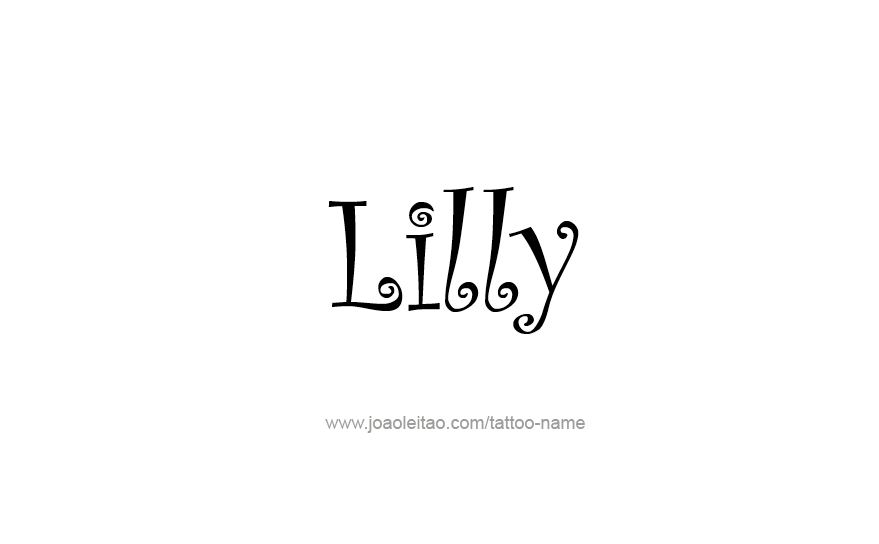 Tattoo Design Name Lilly   
