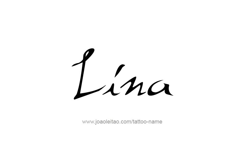 Tattoo Design Name Lina   