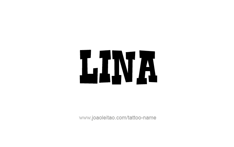 Tattoo Design Name Lina   