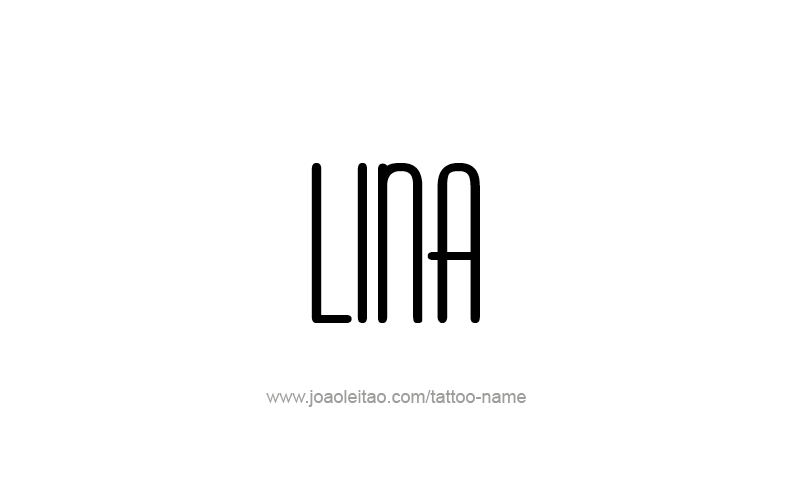 Tattoo Design Name Lina   