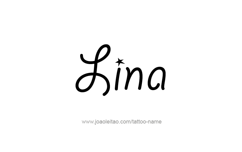 Tattoo Design Name Lina   