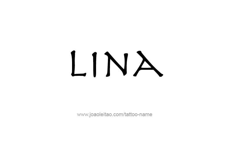 Tattoo Design Name Lina   