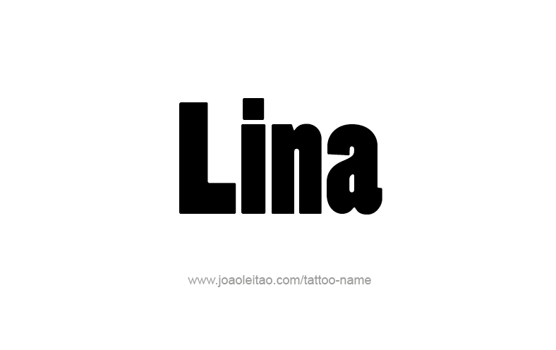 Tattoo Design Name Lina   