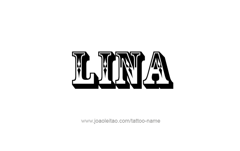 Tattoo Design Name Lina   