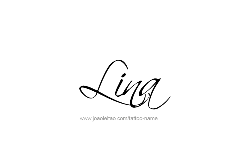 Tattoo Design Name Lina   