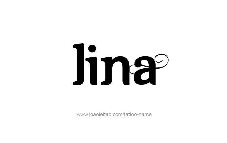 Tattoo Design Name Lina   