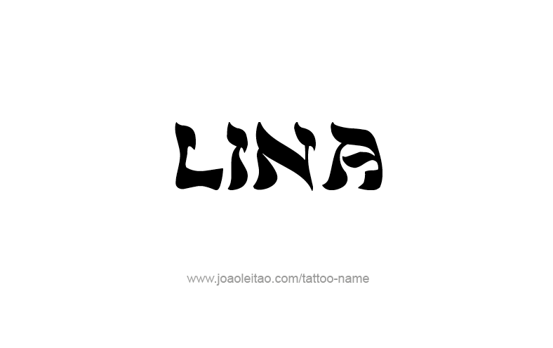 Tattoo Design Name Lina   