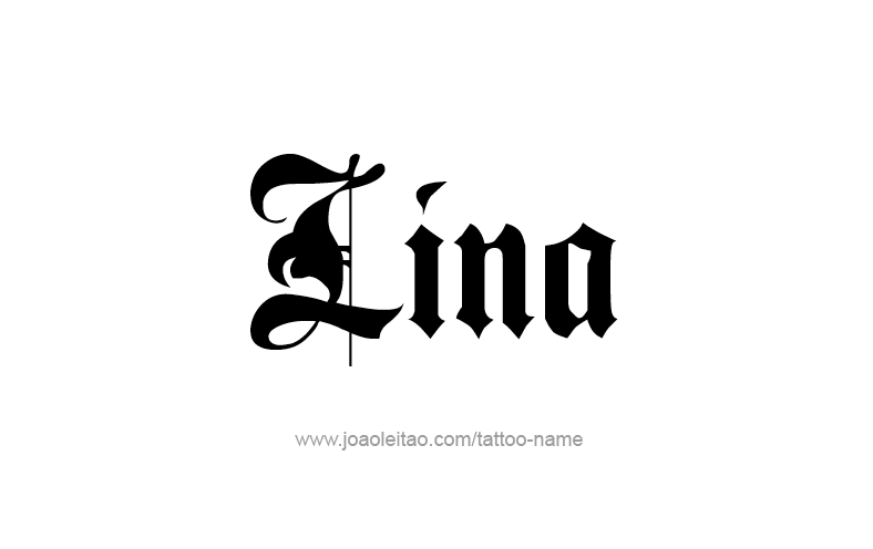 Tattoo Design Name Lina   