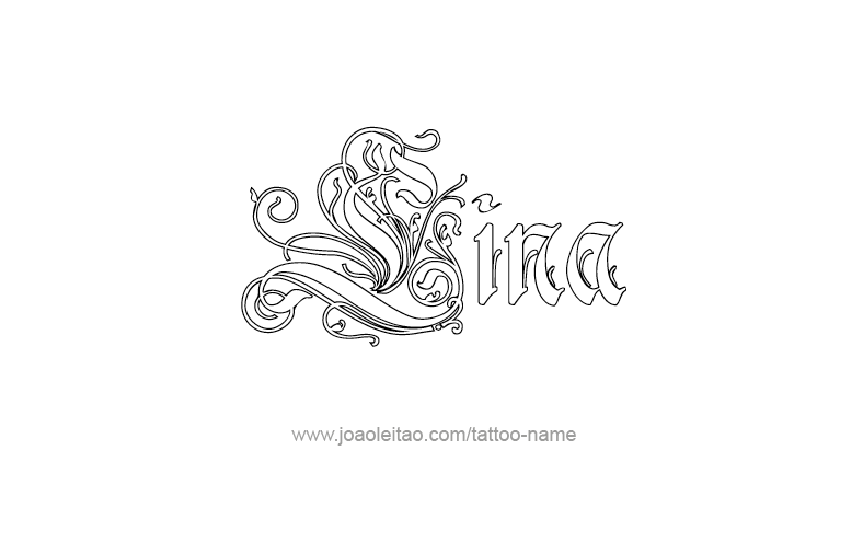 Tattoo Design Name Lina   