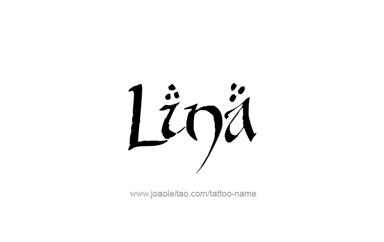 Tattoo Design Name Lina   