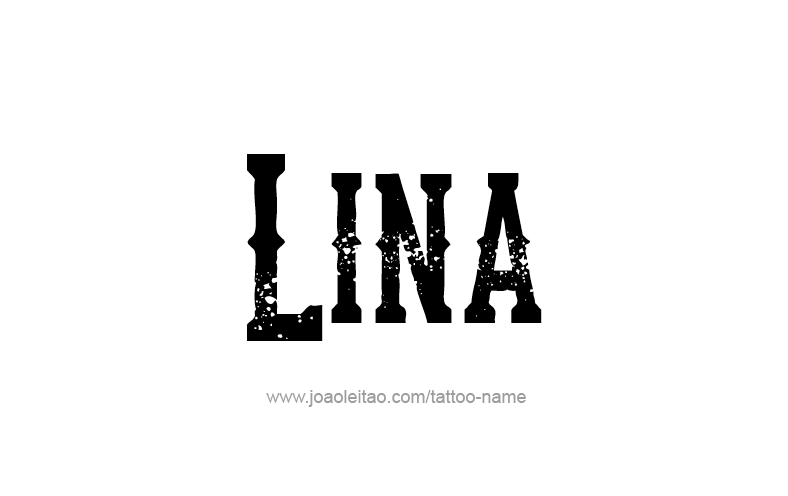 Tattoo Design Name Lina   