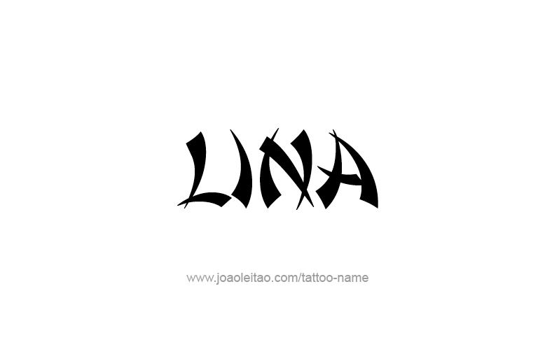 Tattoo Design Name Lina